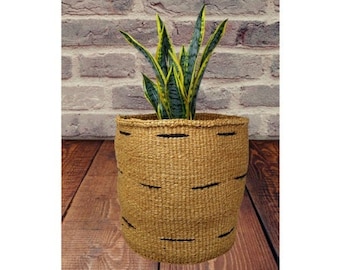 Planter baskets large, Woven basket planter, 12 Inch baskets for plants, Planter basket woven, Large woven plant basket, Natural baskets