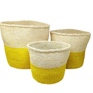 Woven Plant basket, planter basket woven, Basket planter, basket for plants, woven storage basket, Sisal basket, African basket, Boho basket