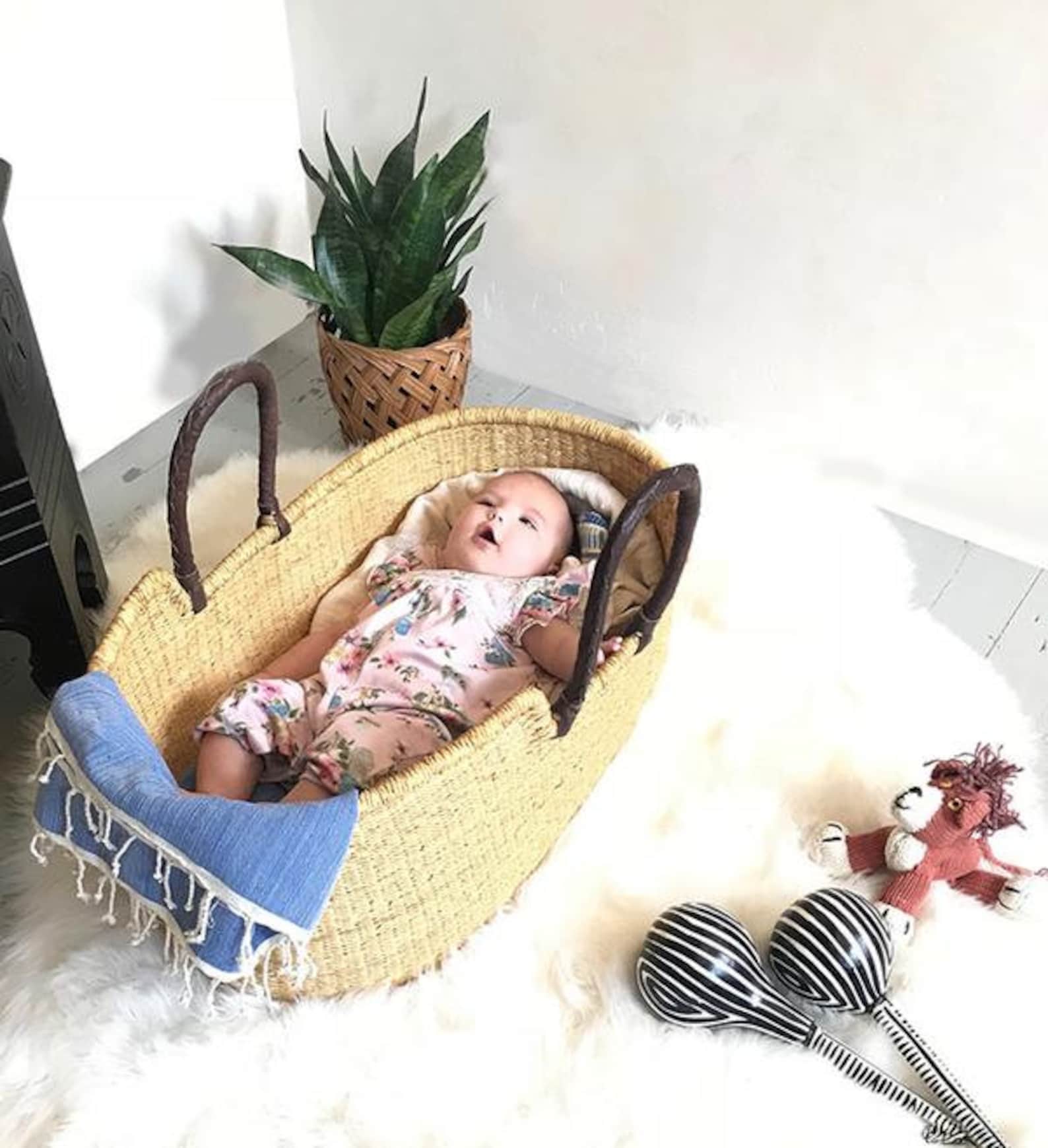 Newborn Moses basket Baby Moses Basket Moses Basket Etsy