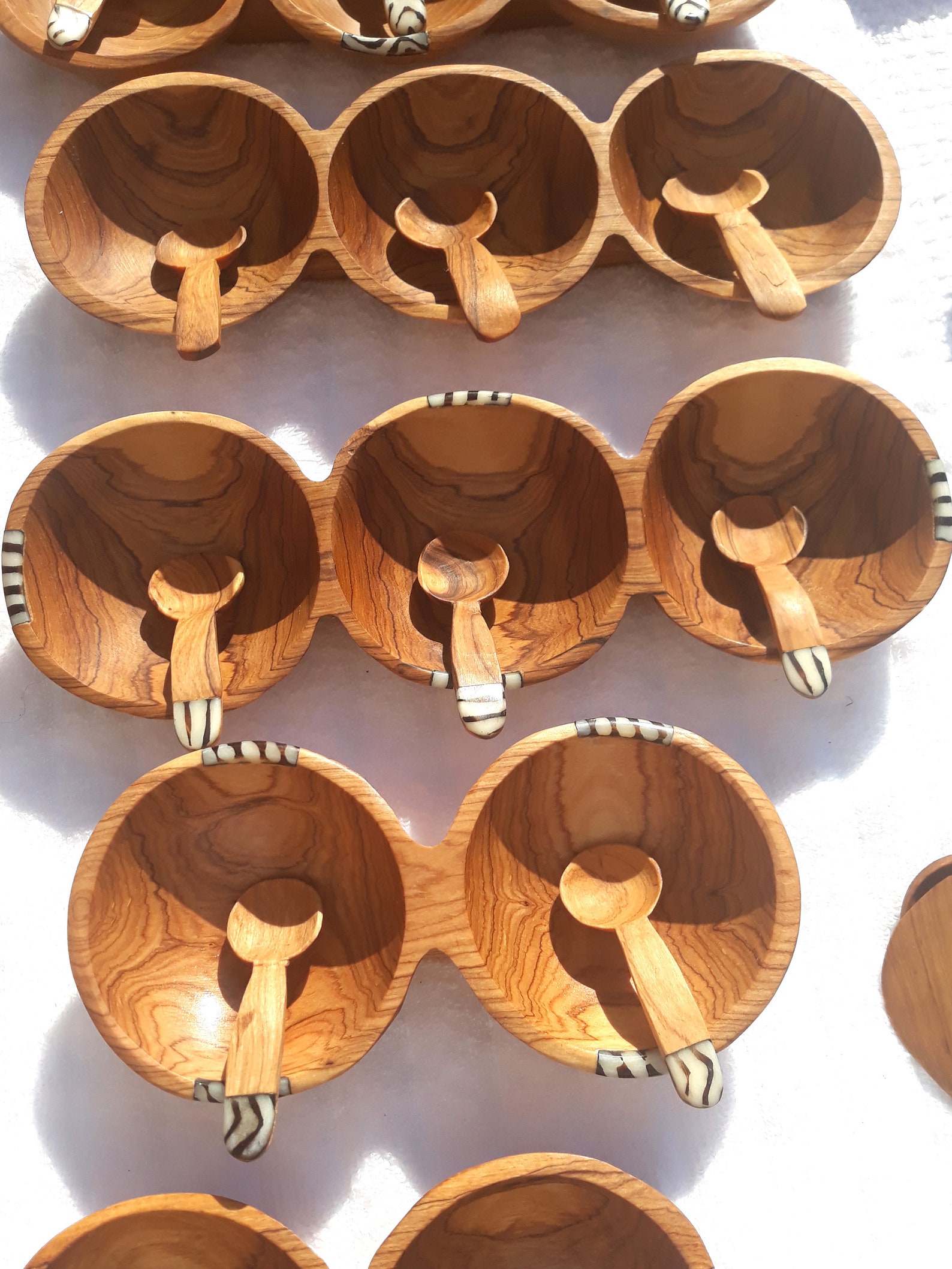 Divided Snack Bowl Wooden Snack Bowl Small Wooden Dish Wood Etsy