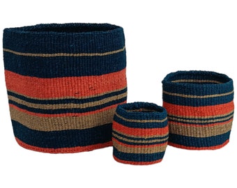 Cestas tejidas de colores, jardinera de cestas tejidas, cesta de almacenamiento africana, jardineras colgantes, jardineras boho, regalo para mamá, cestas para plantas