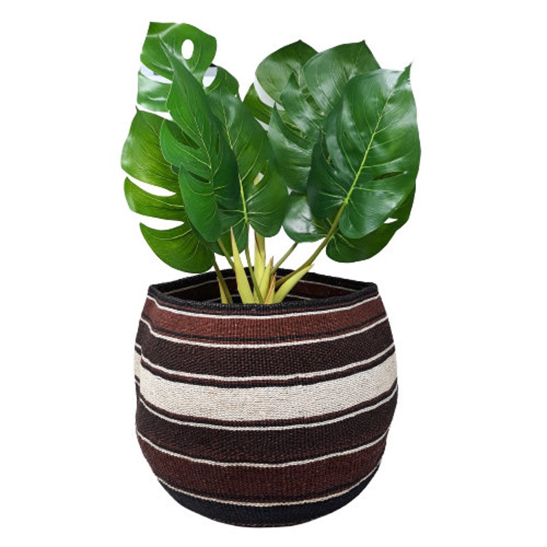 Woven Plant Basket Basket Planter African Basket Baskets Etsy