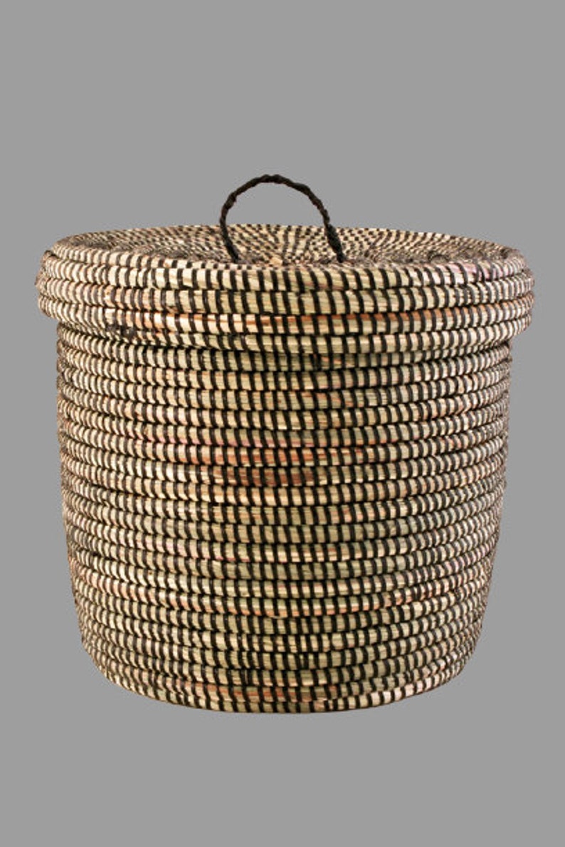 Lidded Basket Baskets With Lids Basket Storage Woven Basket Etsy
