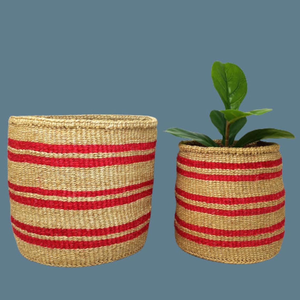 Woven Baskets for Plants Plant Baskets Sisal Baskets Plant Etsy