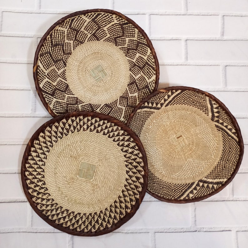 Tonga Baskets African Wall Basket Woven Wall Baskets Wall Etsy