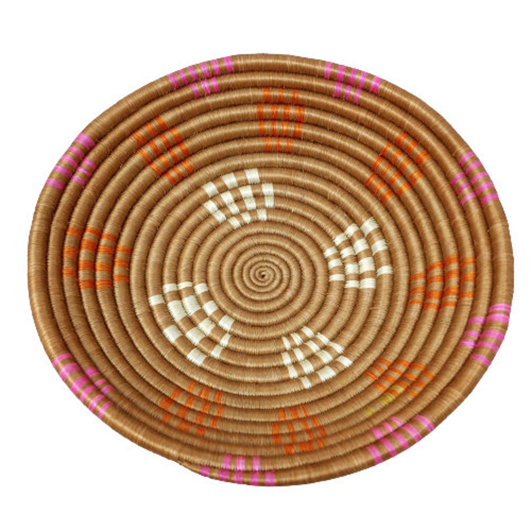 African Woven Basket, Woven Wall Basket, Hanging Wall Basket , Rwanda