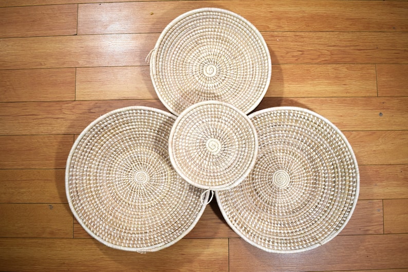 Woven Wall Basket Wall Hanging Baskets Basket Wall Decor Etsy Canada