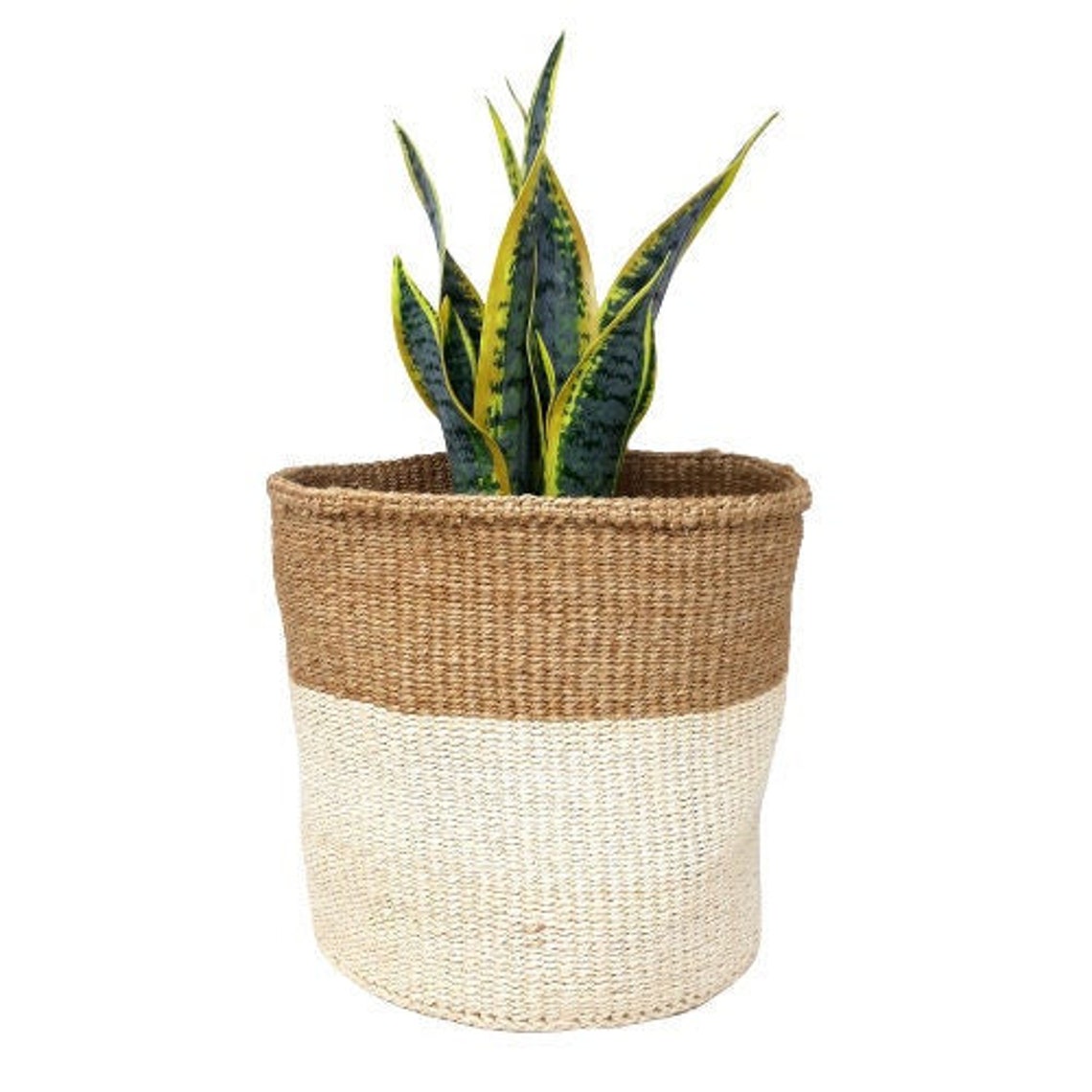 Plant Pot Baskets African Woven Plant Basket Kiondo Sisal Etsy