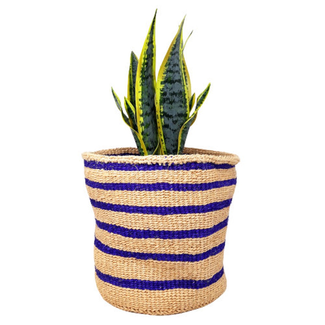 Woven basket African basket Plant basket Kiondo basket Etsy