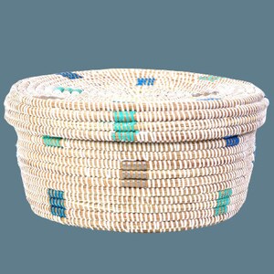Baskets with lids, basket storage, woven Lidded baskets, African woven storage basket with lid, woven hamper storage, boho storage baskets image 9