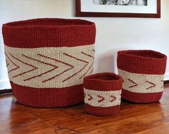 Maceta tejida a mano: decoración bohemia de plantas, cesta de sisal tejida a mano