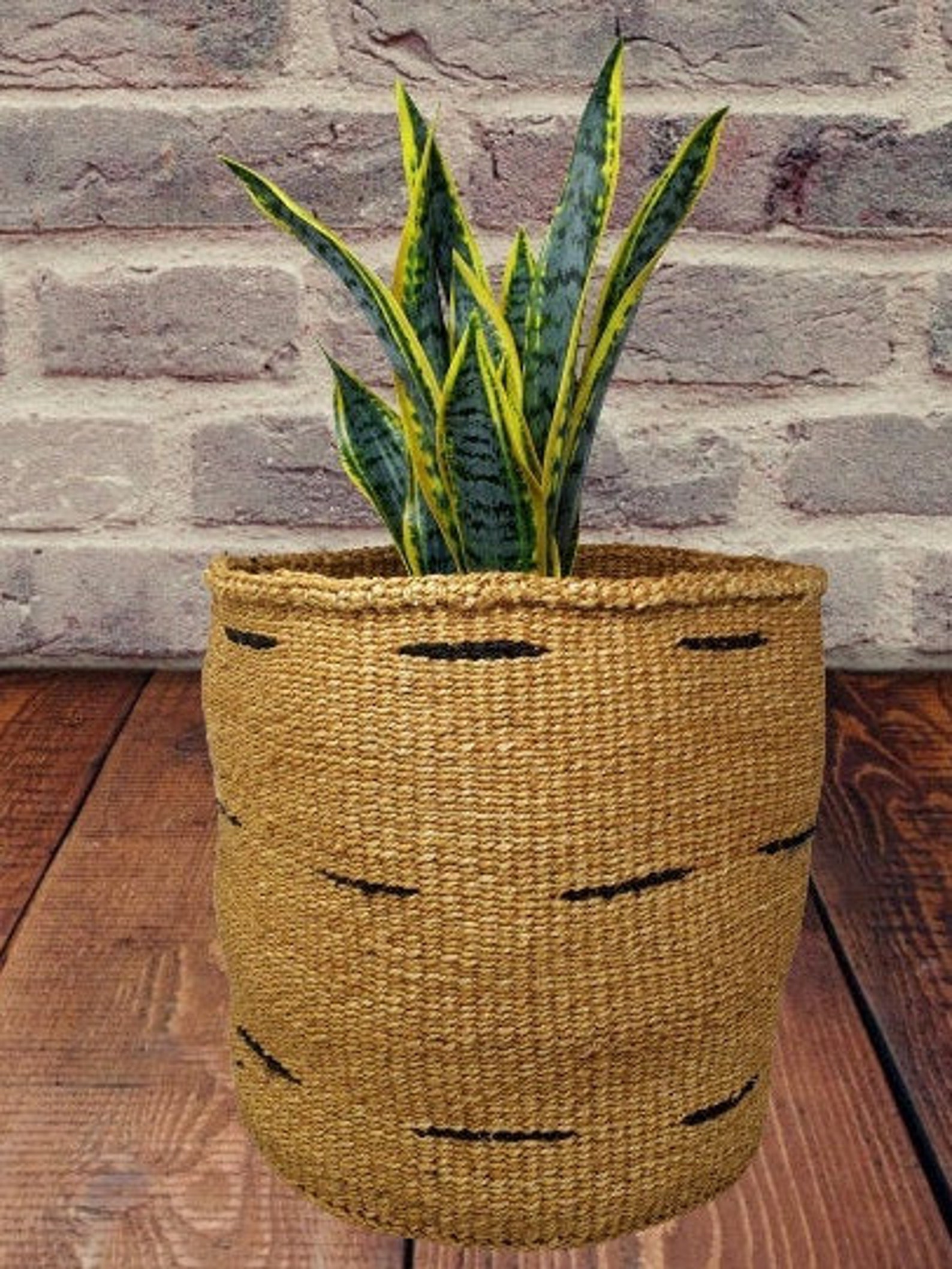 Planter Baskets Large Woven Basket Planter 10 Inch Baskets Etsy