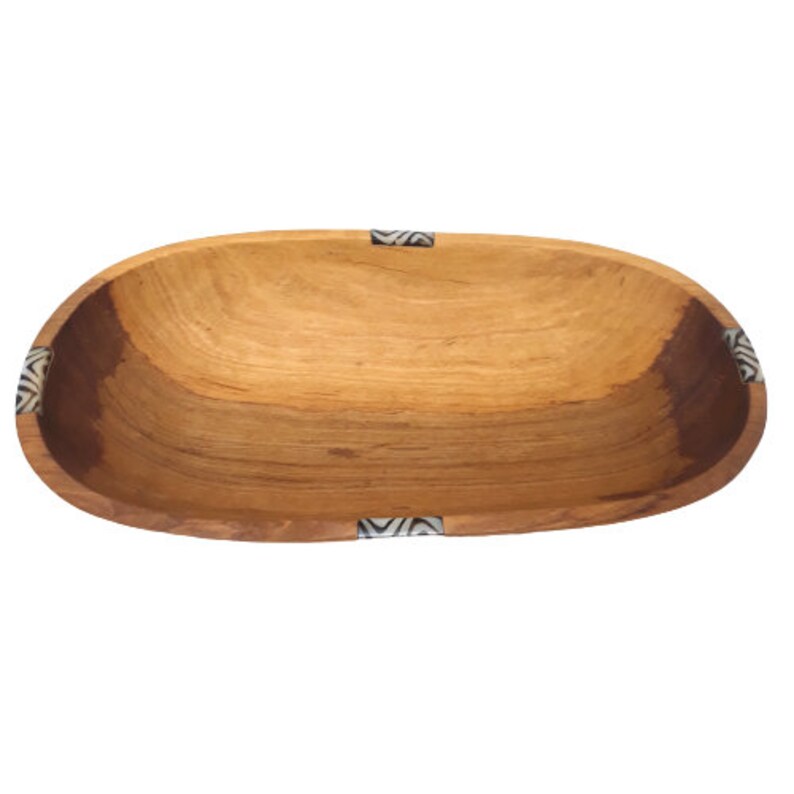 Large Wooden Bowl Wooden Dough Bowls Oval Wood Bowl Etsy