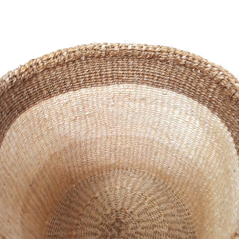 Woven Storage Basket Sisal Baskets African Woven Baskets Etsy