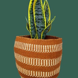 Gewebte Pflanze Korb Korb Pflanzer afrikanischen Korb Körbe | Etsy