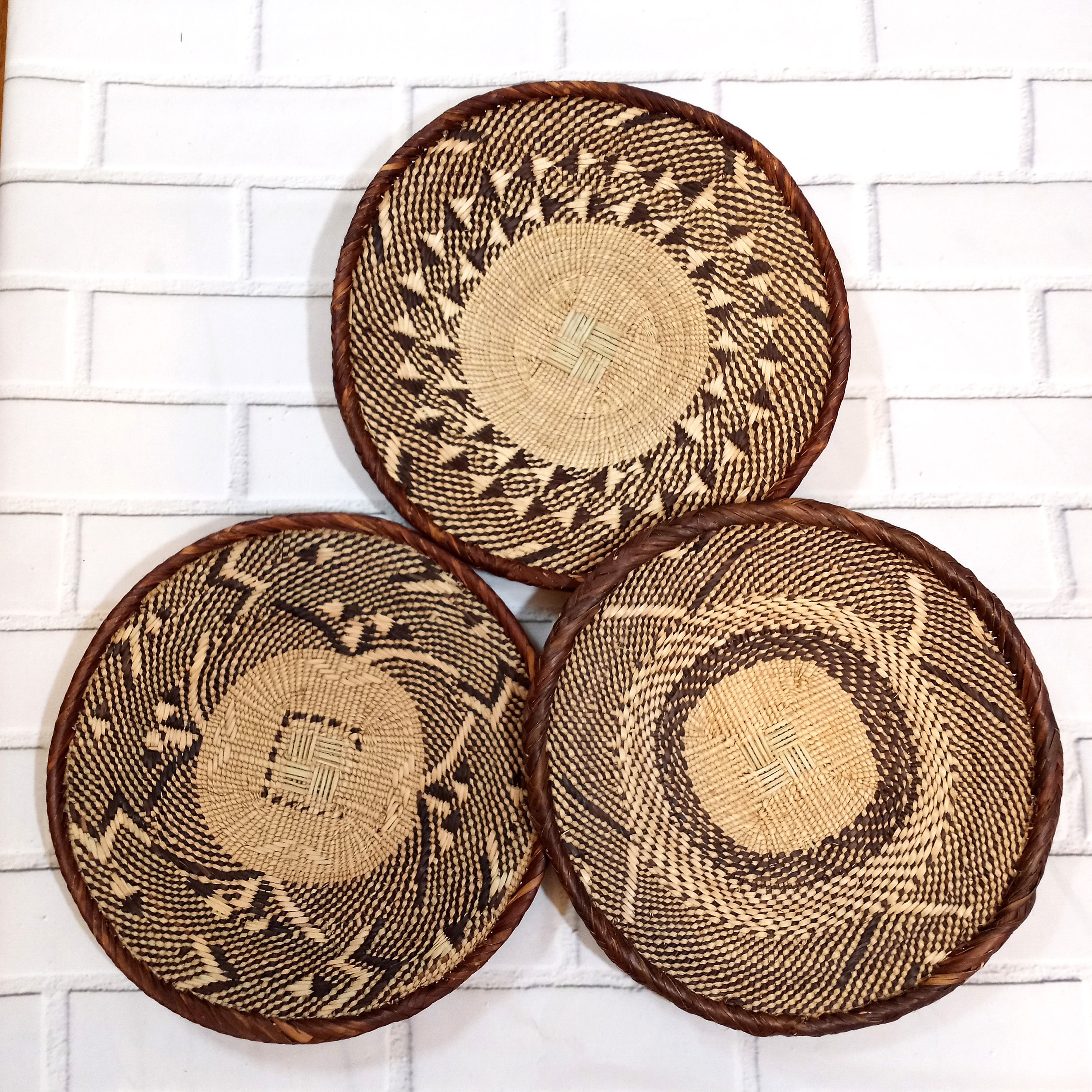 Tonga Baskets African Wall Basket Woven Wall Baskets Binga Etsy