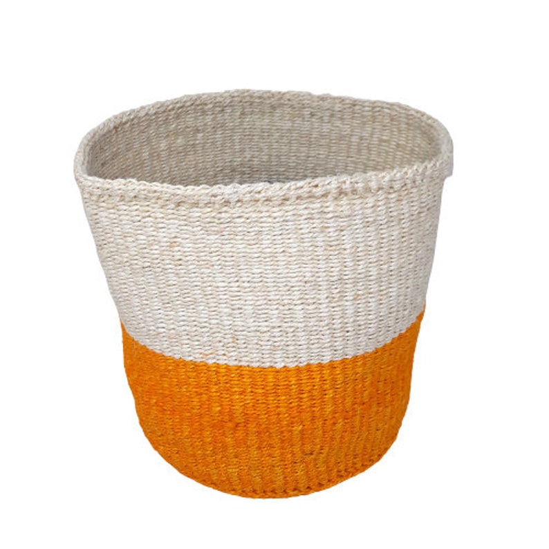 Woven basket African basket Plant basket Kiondo basket Etsy