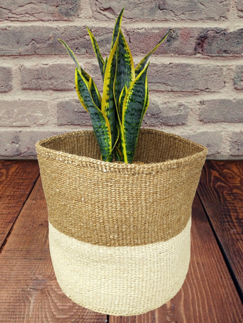 Large planter basket Large baskets for plants Baskets for Etsy