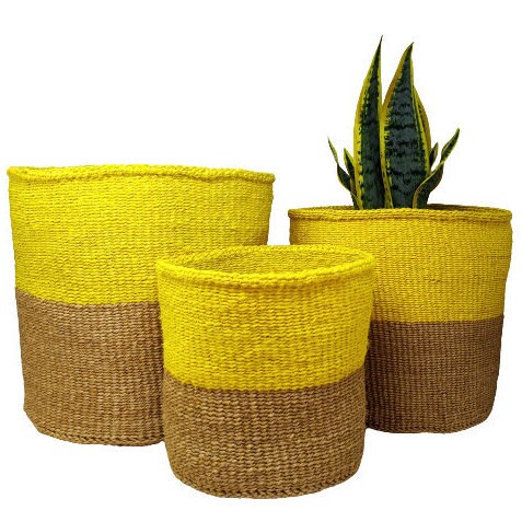 Übertopf Körbe groß Naturkörbe Gewebter Korb Übertopf Etsy