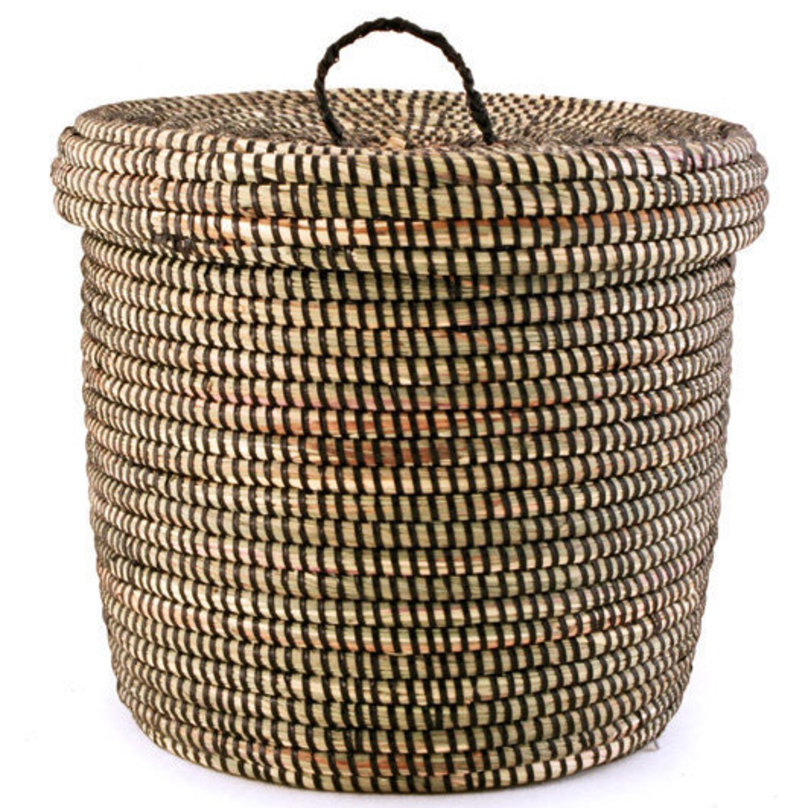 Lidded basket basket with cover woven storage basket Basket Etsy
