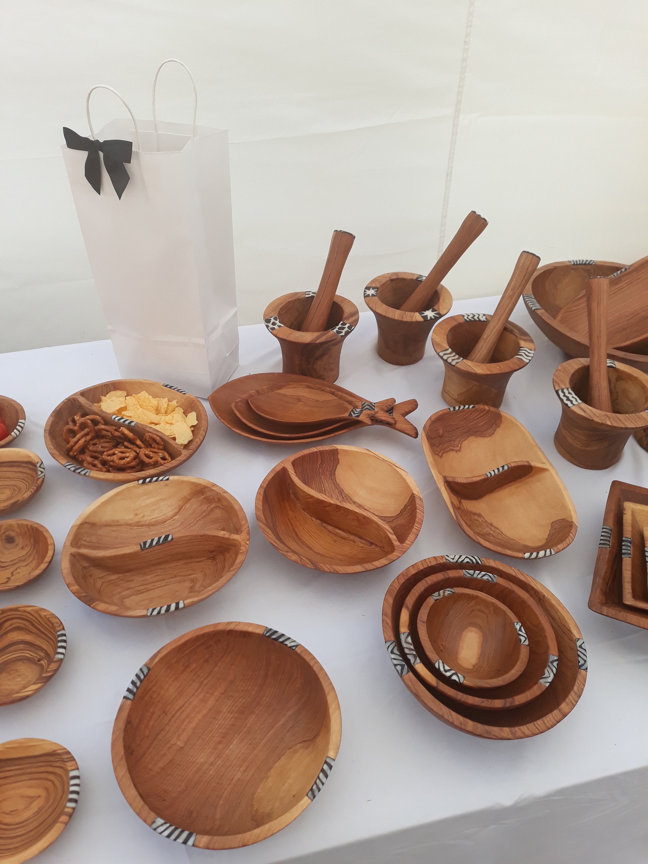 Cuencos de madera rústicos, juego de cuencos de madera, juego de cuenco rústico, regalo de inauguración, regalo de chef, regalos de cocina de madera, idea de regalo de Navidad, regalo de mamá