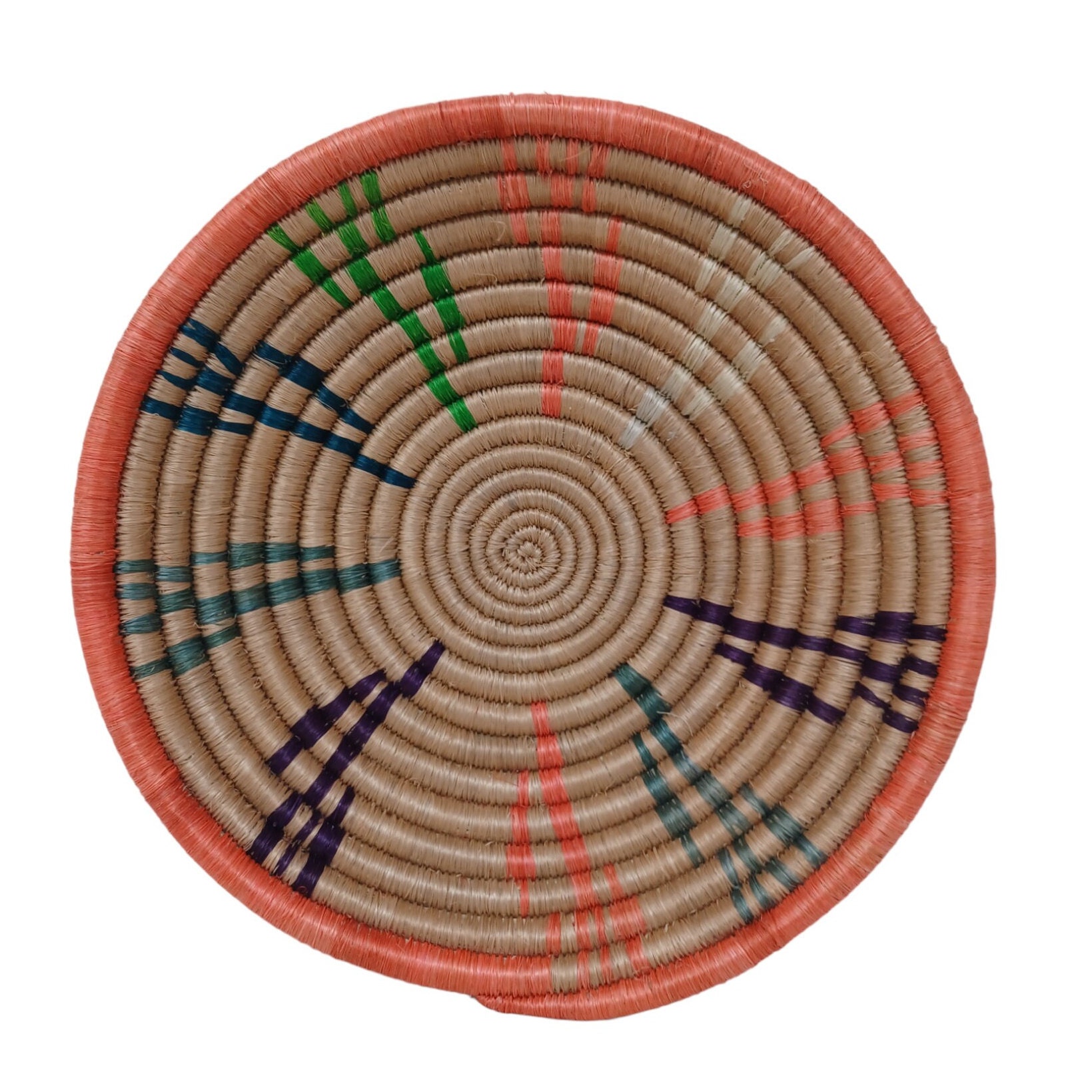 10 Inch Woven Wall Basket African Wall Basket Set Hanging Etsy