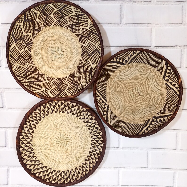 Tonga Baskets African Wall Basket Woven Wall Baskets Wall Etsy