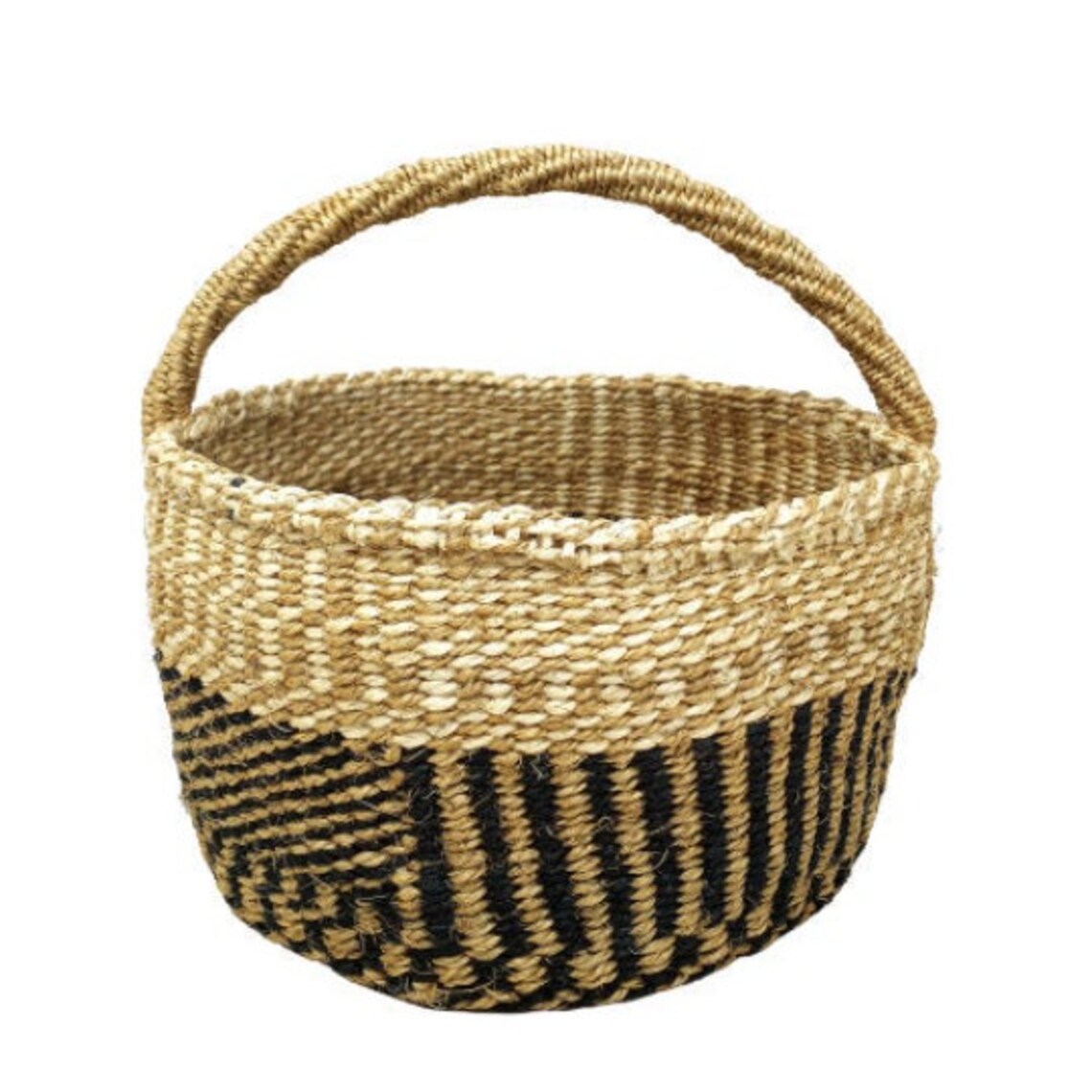 Woven basket storage Round woven baskets Decorative baskets Etsy