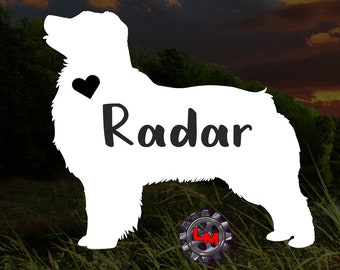 Australian Shepherd Decal | Custom Personalized Aussie Decal | Australian Shepherd  Vinyl Sticker | Dog Name | Car Tumbler Laptop