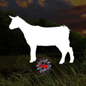 Nigerian Dwarf Goat Decal | Goat Lovers Decal | Goat Sticker | Dairy Goats | Farm Animal Decal | Livestock Decal | Farm | Goat Mom | Show