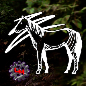Horse Decal | Artistic Horse Decal | Horse Sticker | Equestrian Decal | Truck decal | Trailer Decal | Horse Lover Decal | Horse Sticker