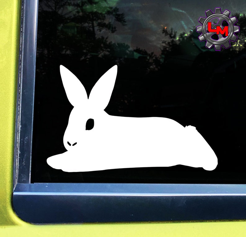 Rabbit Decal Bunny Vinyl Sticker Rabbit Love Sticker | Etsy
