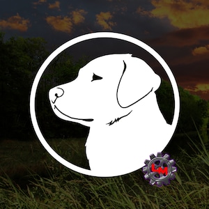 Labrador Decal | Labrador Dog Decal | Lab  Vinyl Sticker | Dog Lover Decal | Labrador Car Tumbler Laptop Window Water Bottle Decal