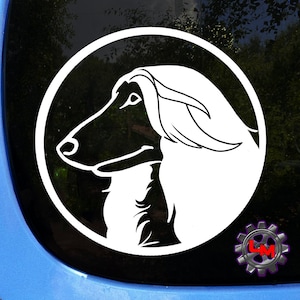 Afghan Hound Vinyl Decal Sticker | Afghan Hound | Dog Lover Decal |Afghan Hound Car Tumbler Laptop Window Water Bottle Decal