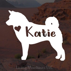 Personalized Shiba Inu Dog Decal: Custom Vinyl Sticker