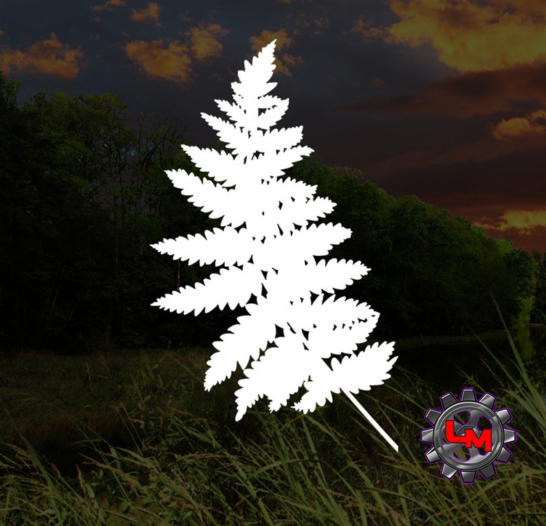 Fern Decal Fern Sticker Floral Decal Flower Sticker - Etsy UK