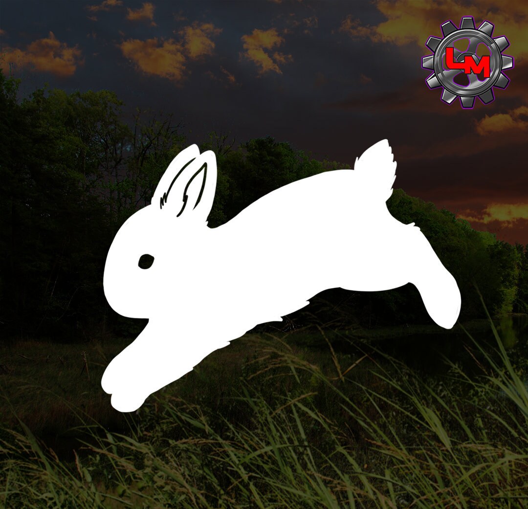 Hopping Bunny Decal | Rabbit Decal | Bunny Vinyl Sticker | Rabbit Love ...