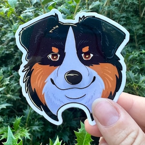 Sticker Australische herder: waterdichte vinylsticker Australische herder
