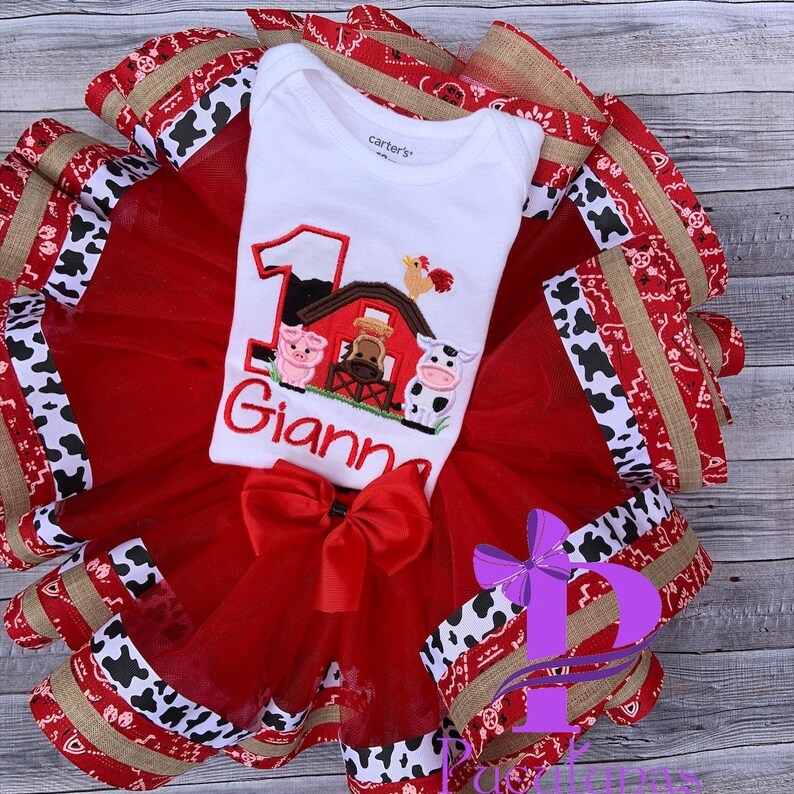 Farm Tutu Farm Birthday Farm Set Animal Farm