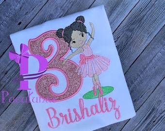 Ballerina - Ballerina Tutu - Pink Tutu - 3rd Birthday