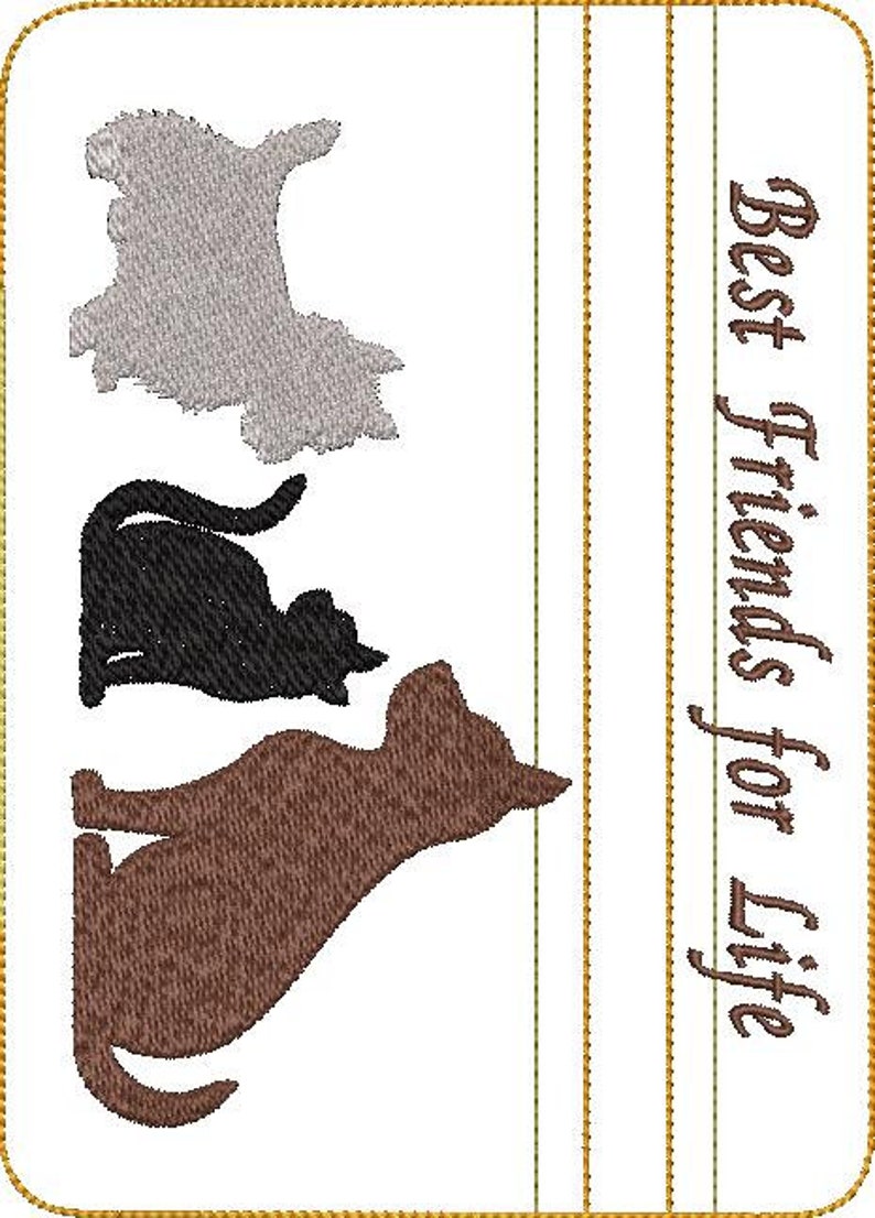 ITH Best Friends Zipper Bag Fully Lined In The Hoop Zipper Etsy