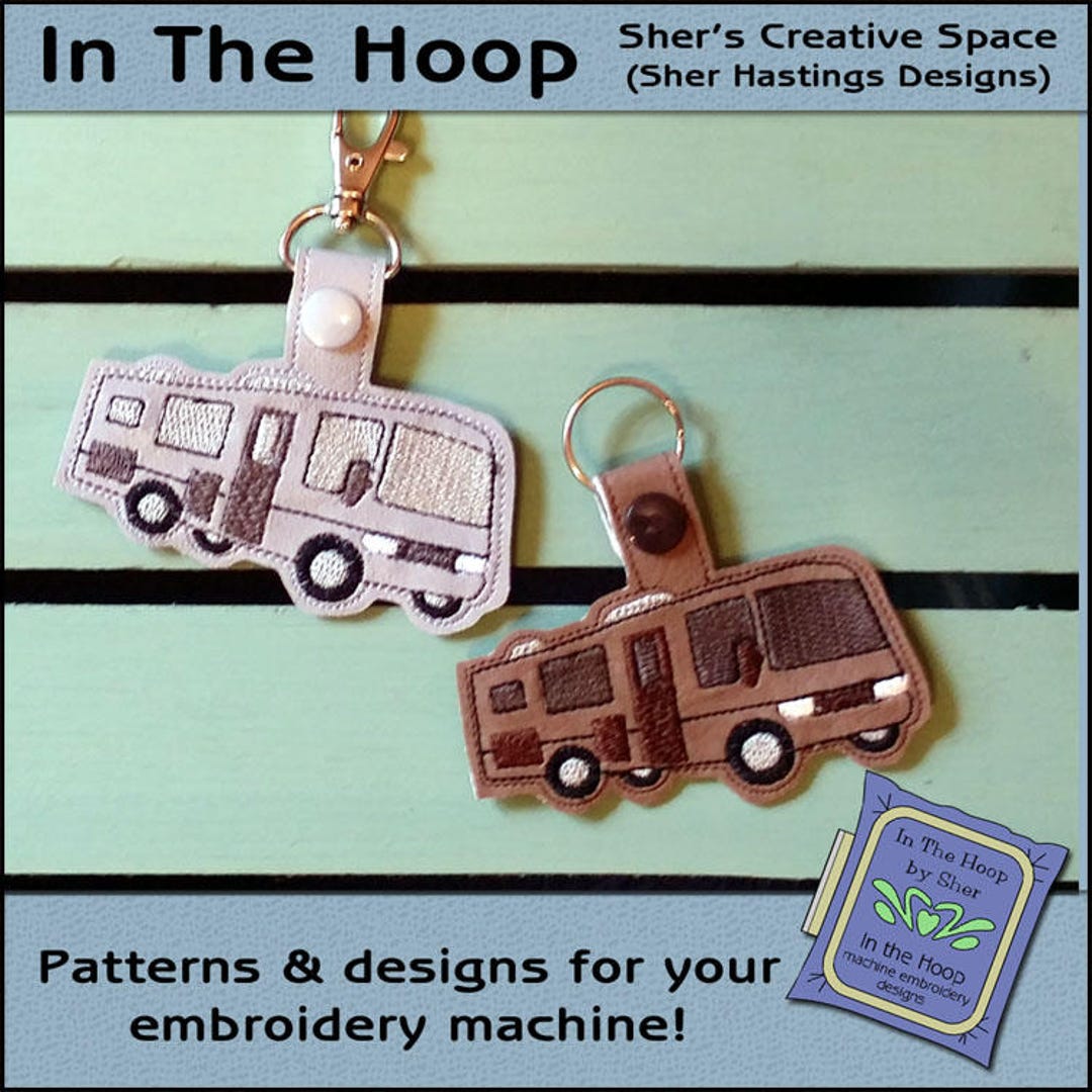 ITH Motorhome Key Fob Camper Bag Tag Camper Key Fob Vinyl Etsy