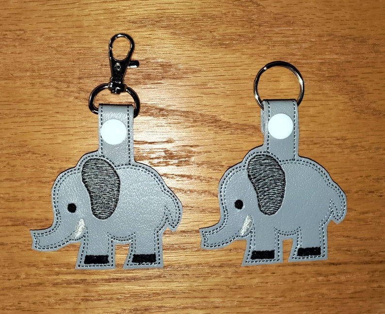 ITH Elephant Dreams Key Fob Elephant Bag Tag Elephant Key Etsy