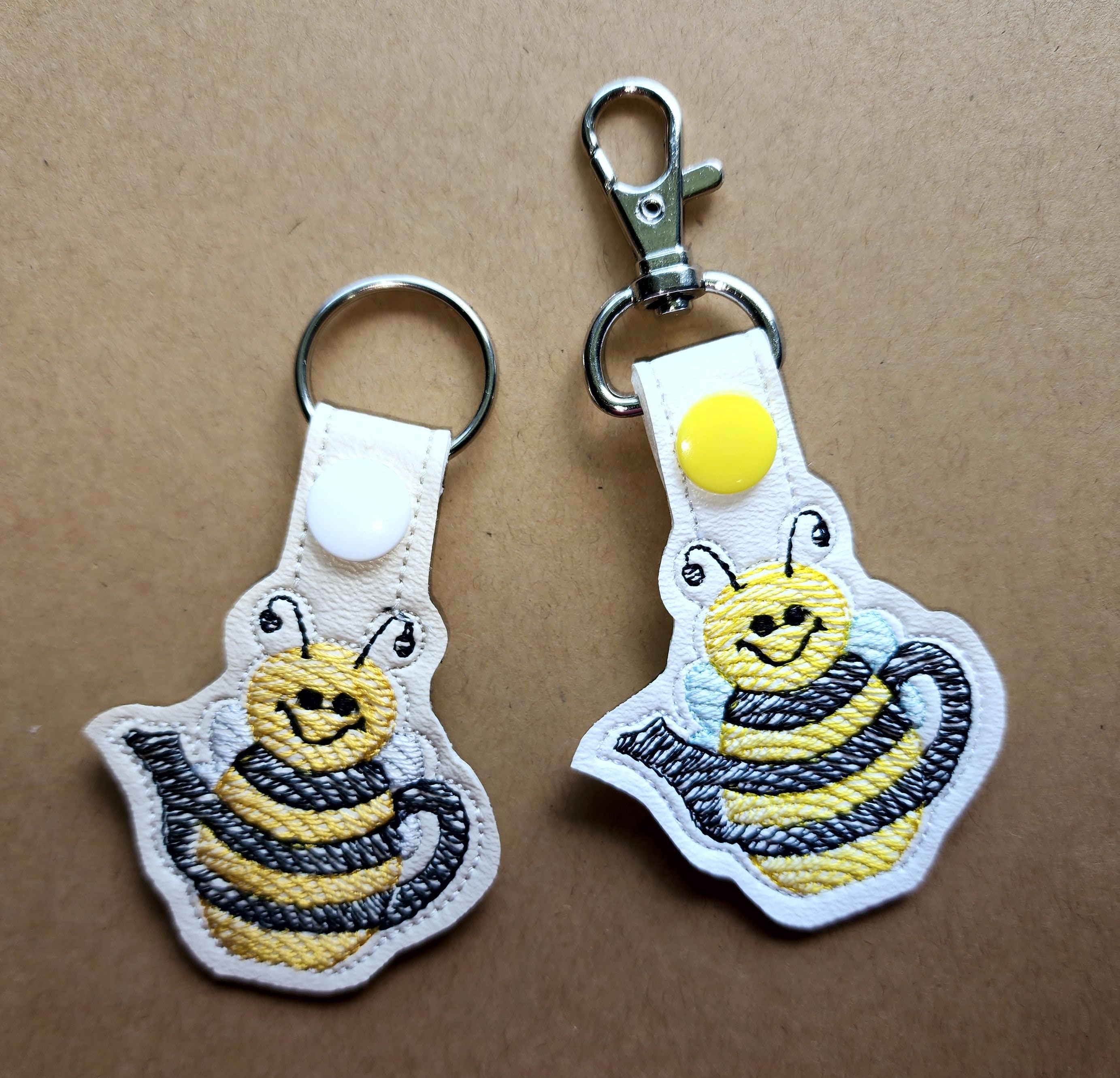 ITH Bee Teapot Key Fob, Bee Key Fob, Bee Snap Tab, Bee Bag Tag, Bee ...