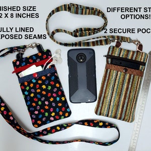 ITH Cellphone Holder Zipper Bag, Phone Case Embroidery, In The Hoop Zipper Bag, Cellphone Embroidery Design - DIGITAL FILE - 6x10 Hoop image 8