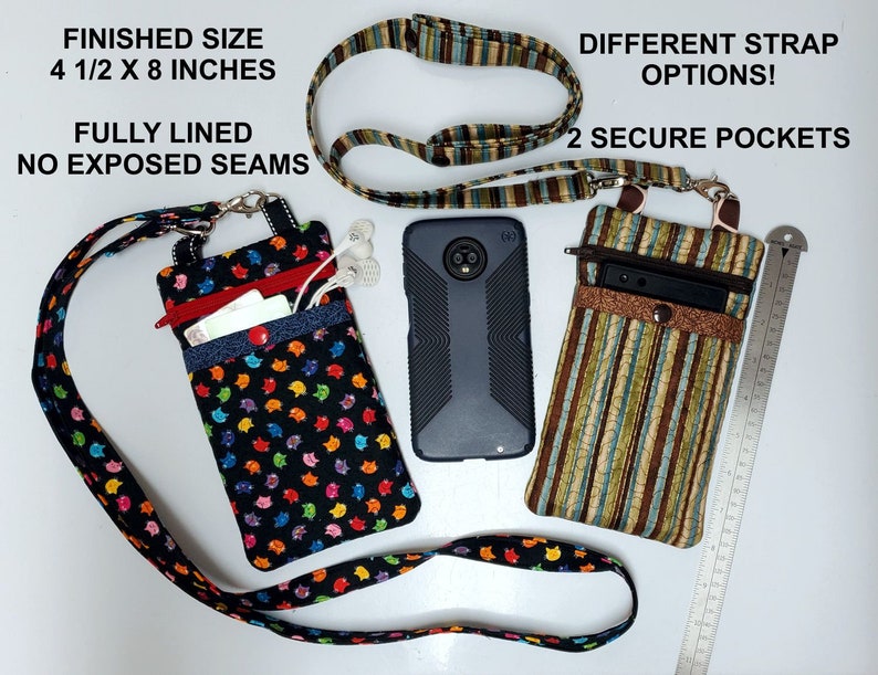 ITH Cellphone Holder Zipper Bag, Phone Case Embroidery, In The Hoop Zipper Bag, Cellphone Embroidery Design DIGITAL FILE 6x10 Hoop image 8