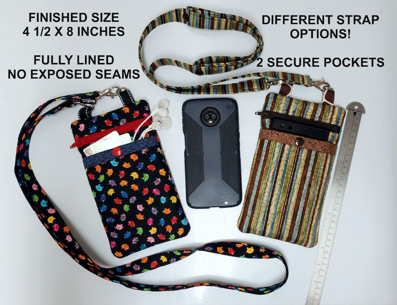ITH Cellphone Holder Zipper Bag, Phone Case Embroidery, In The Hoop Zipper Bag, Cellphone Embroidery Design - DIGITAL FILE - 6x10 Hoop image 8