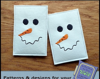 ITH Simple Snowman Christmas Gift Card Holder, Snowman Gift Card Holder, Christmas Embroidery, Gift Card Embroidery - DIGITAL FILE