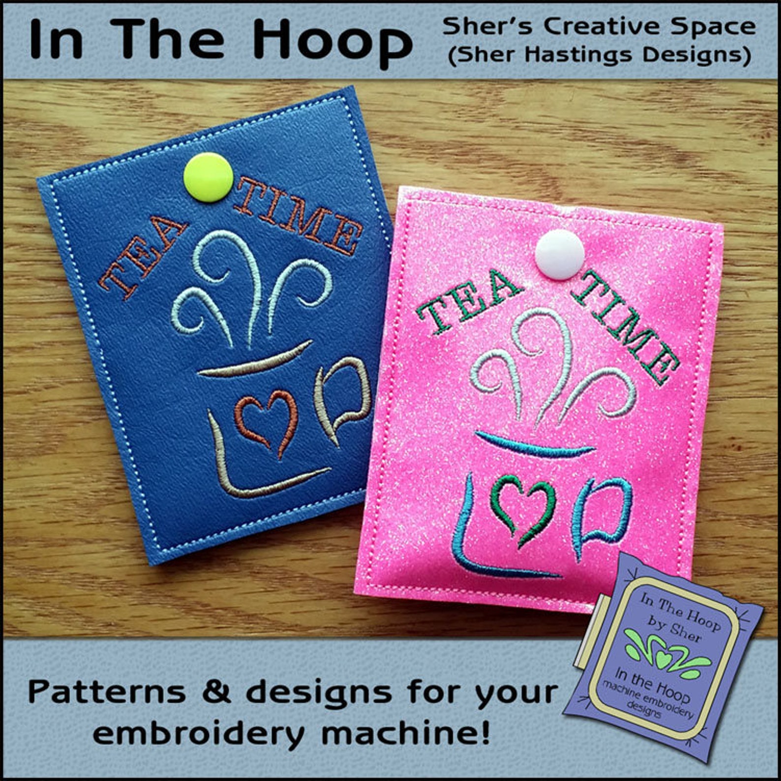 ITH Artful Tea Small Tea Bag Holder Small Tea Bag Wallet 4 Etsy