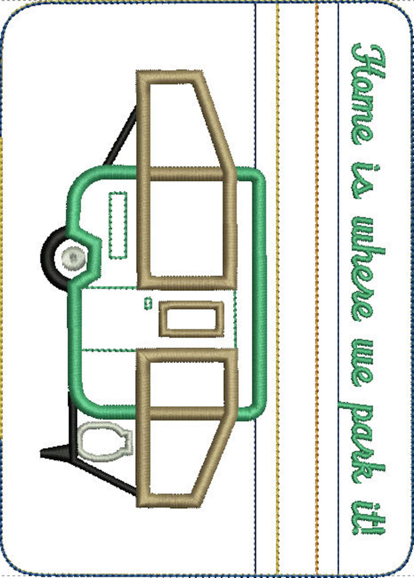 ITH Pop Up Camper Zipper Bag Fully Lined In The Hoop Etsy